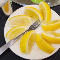 Lemons on a plate