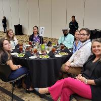 People sitting around a table