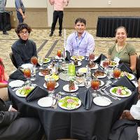 People sitting around a table