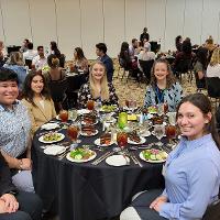 People sitting around a table