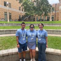 Group of students posing outside