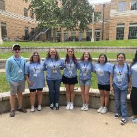 Group of students posing outside